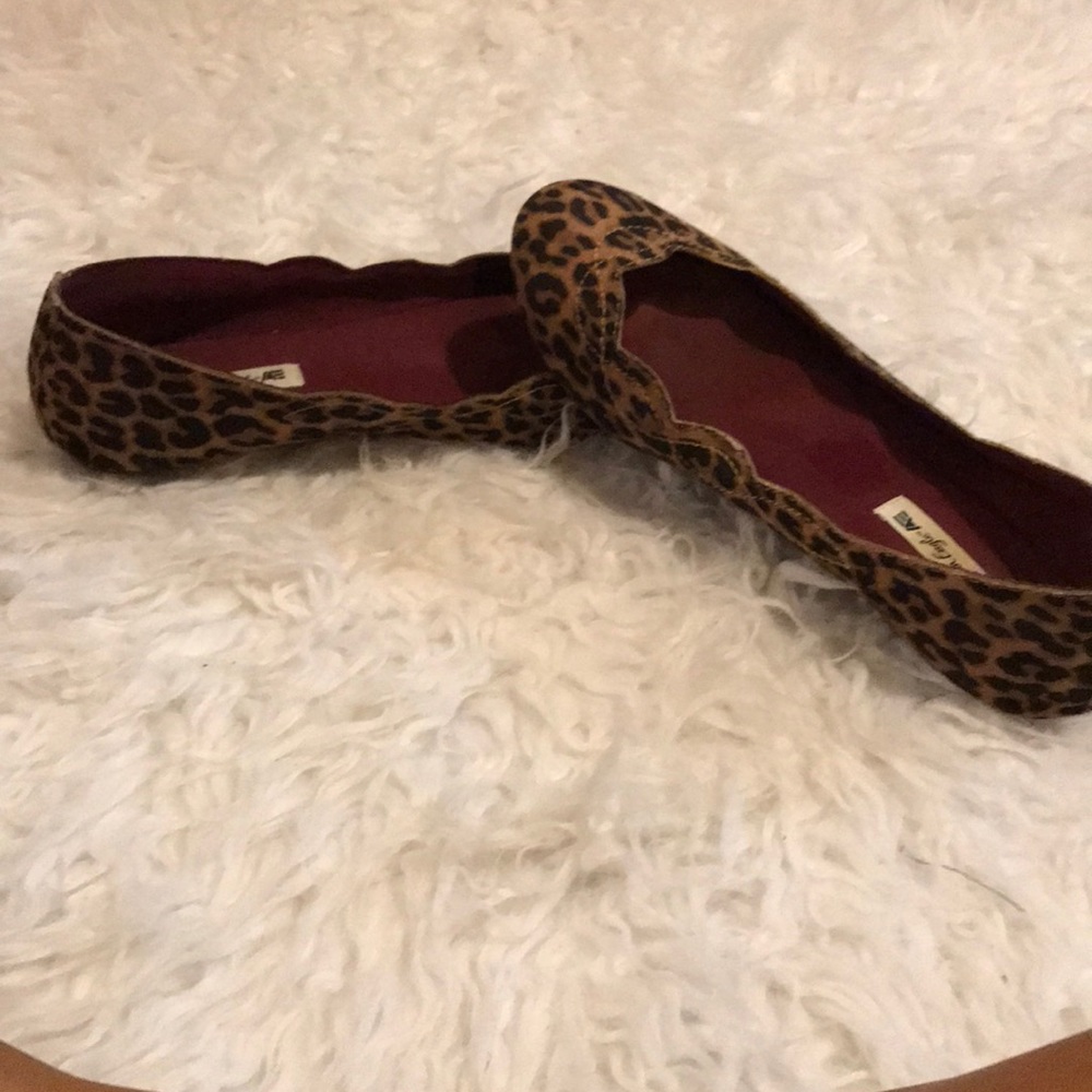 Leopard print flats
